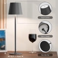 thumbnail image 2 of Lámpara de mesa recargable uuffoo, inalámbrica, 3 colores, negro atenuado, 2 of 9