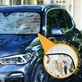 thumbnail image 3 of GZHJMY Dogs Pattern Car Windshield Sunshade Front Auto Sun Shield Shade Visor Vehicle Accessories, 55" × 27.6"（159）, 3 of 7