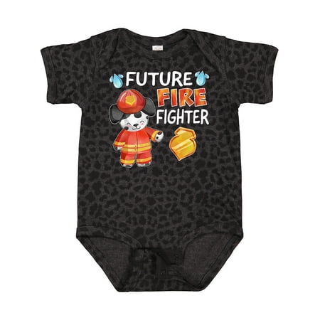 

Inktastic Future Fire Fighter with Cute Dalmatian Dog Gift Baby Boy or Baby Girl Bodysuit