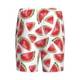 thumbnail image 4 of Yiaed Hand Drawn Watermelon for Men's Soft Sleep Pajama Short Lounging Pajama Shorts-Medium, 4 of 8