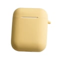 thumbnail image 1 of Bluetooth-compatible Earphone Case Reusable Detachable Replacing Elastic Solid Color Cover Replacement for AirPods i9S/i10/i11 Yellow, 1 of 6