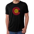 thumbnail image 1 of LA Pop Art Men's Premium Blend Word Art T-shirt - Colorado, 1 of 2