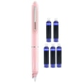 thumbnail image 2 of Stylo Rétractable : 0.38mm Bleu & Baril Transparent Inclut 5 Cartouches d'Encre Rechargeables Clictek Pointe Moyenne Baril Transparent pour une Écriture Fluide Sans Fuite (11.5ml), 2 of 9