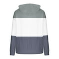 thumbnail image 4 of ShiShine Women's Casual Plush Sweatshirt Color Block Hoodie Tops Pullover Hoodies Coat Outwear, 4 of 5