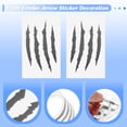 thumbnail image 4 of Unique Bargains Front Fender Arrow Sticker Decoration Motorcycle Warning Reflective Tape Waterproof PET Material Gray 4 Pcs Motorcycle Fenders 14 cm x 8 cm, 4 of 6