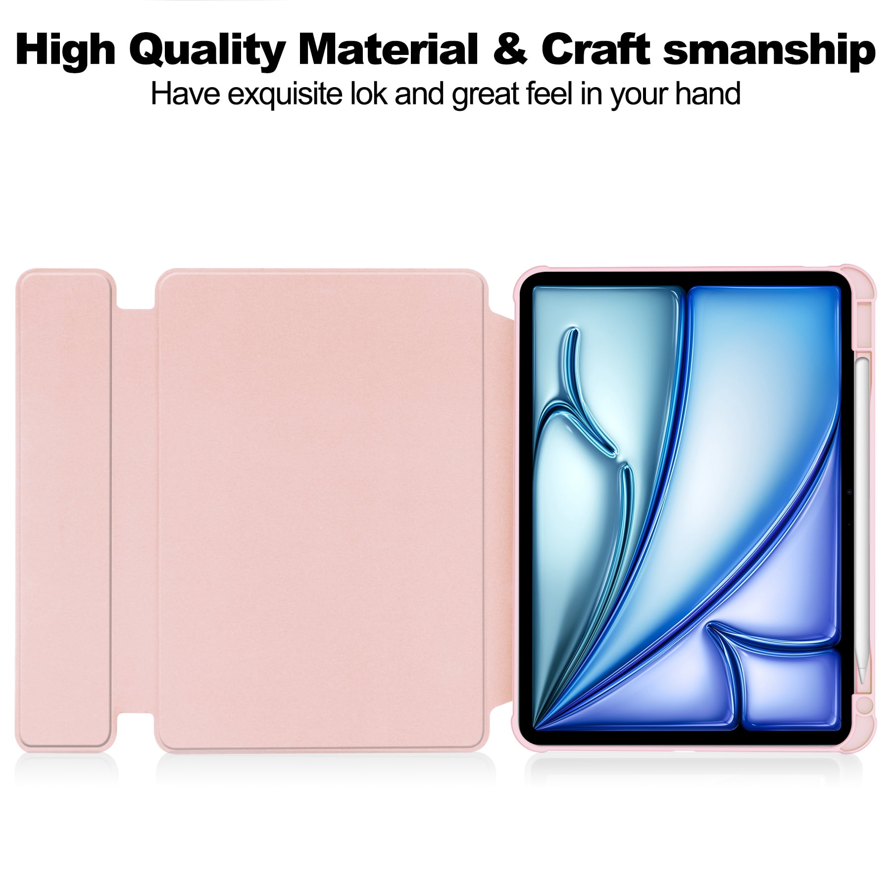 Dteck Rotating Case for iPad Air 13 Inch M2 (2024), iPad Air 13
