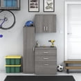 thumbnail image 1 of Pemberly Row Ensemble de Rangement Modulaire de Garage 3 Pcs avec Armoires en Gris Platine, 1 of 8