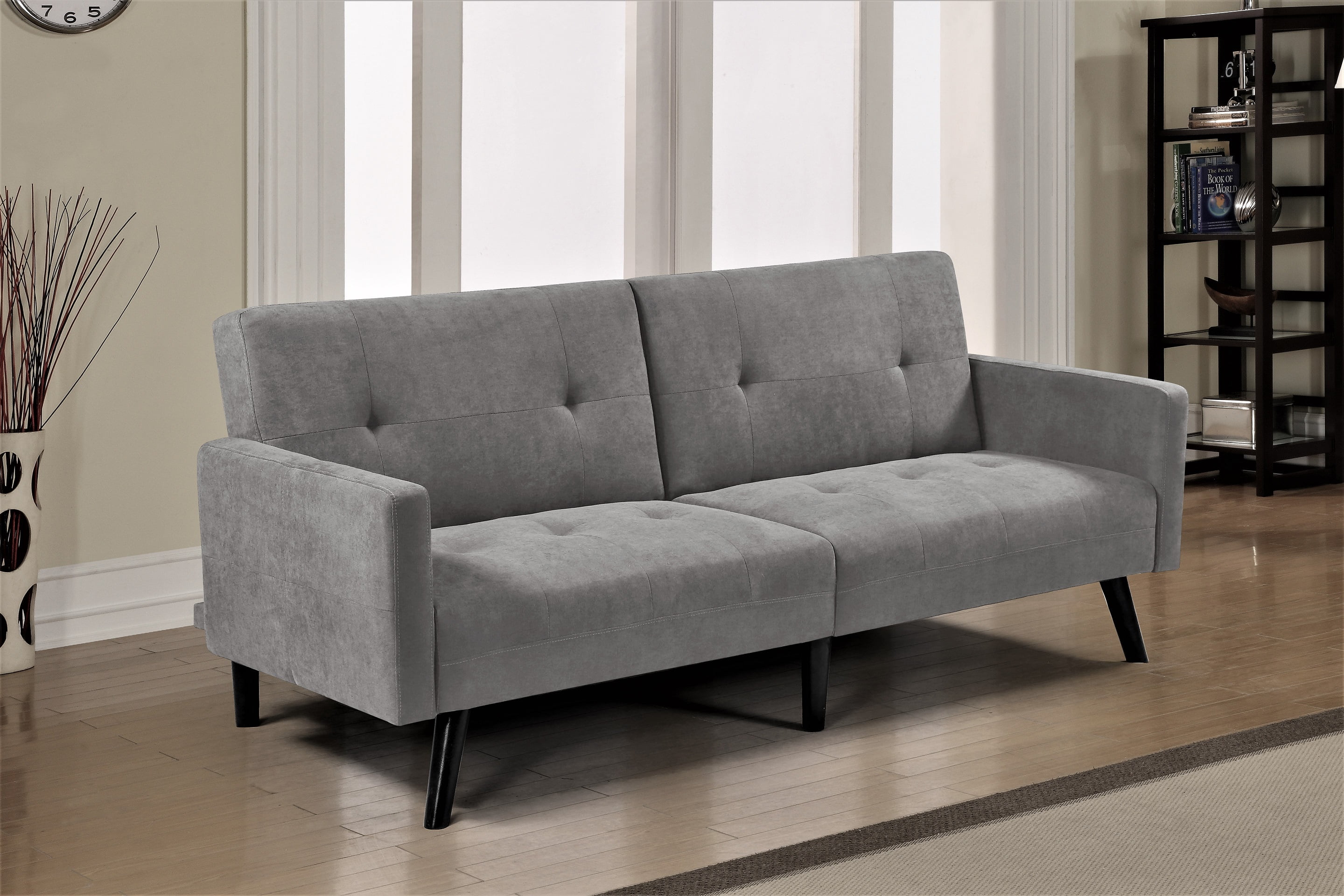 porter fabric tufted sofa bed at walmart