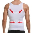 thumbnail image 3 of MISS MOLY Men's Slimming Body Shaper Compression Tank Top Vest Shirt Abs Shapewear, 3 of 3