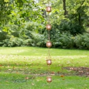 Marrgon Copper Rain Chain - Pot - 8.5'
