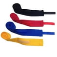 thumbnail image 5 of Boxing Breathable Black Red White Cotton Hand Gloves Wrap Support Wrist Strap Soft Wristbands Boxing Wraps WHITE 1PAIR, 5 of 8