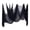 Black, variant on Yashow Black Spooky Polyester Creepy Cloth Reusable DIY Drape Mesh Fabric for Indoor and Outdoor Haunted House Themed Party Decorations Supplies, 1-Pack, 276x85 inch