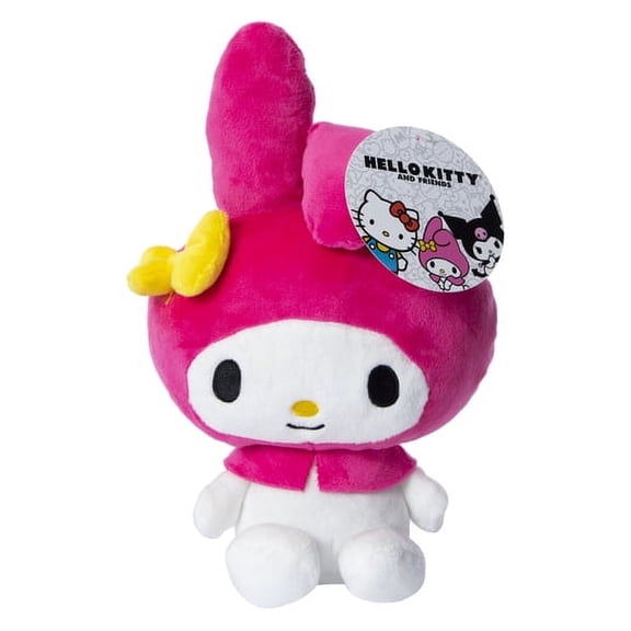 Sanrio My Melody 8 Plush Doll with Yellow Bow from Hello Kitty and Friends Stuffed Animal