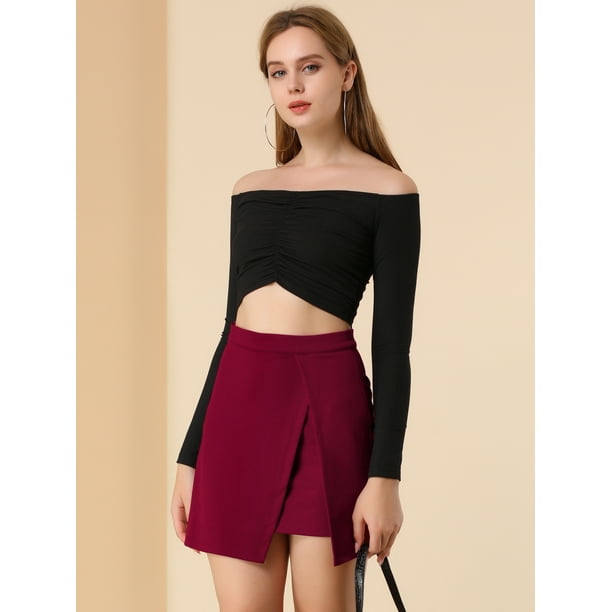 Jupe top moulante rouge