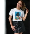 thumbnail image 2 of Pastell Sunflower Woman T-shirt Women's -Hulya Ozdemir Designs, Female Large, 2 of 4