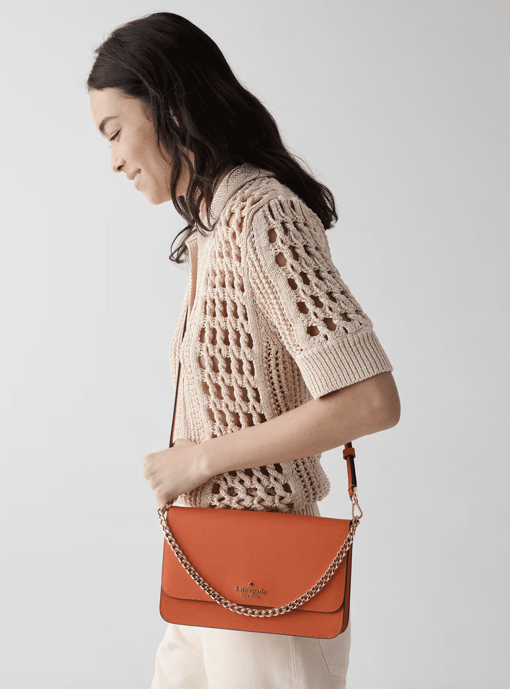 Kate Spade New York Women’s Madison Willow Crossbody Bag – Saffiano PVC, Adjustable Strap