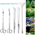 thumbnail image 2 of Stainless Steel Plant Tool Set Aquarium Fish Tank Aquascaping Tweezers Scissor Kit, 2 of 4