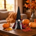 thumbnail image 7 of Halloween Faceless Gnome Doll Ornament 1 Pack Soft Cloth Black Witch Cloak & Hat Holiday Decor Washable Tabletop Figurine for Indoor Home Party Halloween Christmas Festival Decoration Gift, 7 of 7
