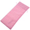 thumbnail image 3 of Fundas de champán con cordón de color rosa para guardar y regalar con elegancia Bolsas de vino de lino elegantes, paquete de 12, 3 of 8