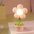 thumbnail image 3 of Lámpara de noche con forma de flor Yashi luz de flor ajustable para dormitorio de niños color azul, 3 of 5