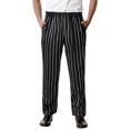 thumbnail image 4 of Zszcpp Men Work Pants Suitable Kitchen Work Loose Fit Stripe Print Long Brief Lounge Trousers Casual Trouser, 4 of 5