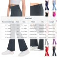 thumbnail image 2 of OGLCCG Girls Flare Leggings Kids High Waisted Dance Yoga Bell Bottom Soft Workout Bootcut Flared Pants with Pockets 6-15 Years, 2 of 7