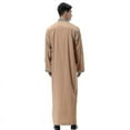 thumbnail image 3 of Muslim Mens Islamic Saudi Long Robe Thobe Kaftan Clothes Mens, 3 of 4