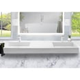 thumbnail image 5 of Juniper 48" Stone Bathroom Sink w/No Faucet Hole in White, 5 of 5
