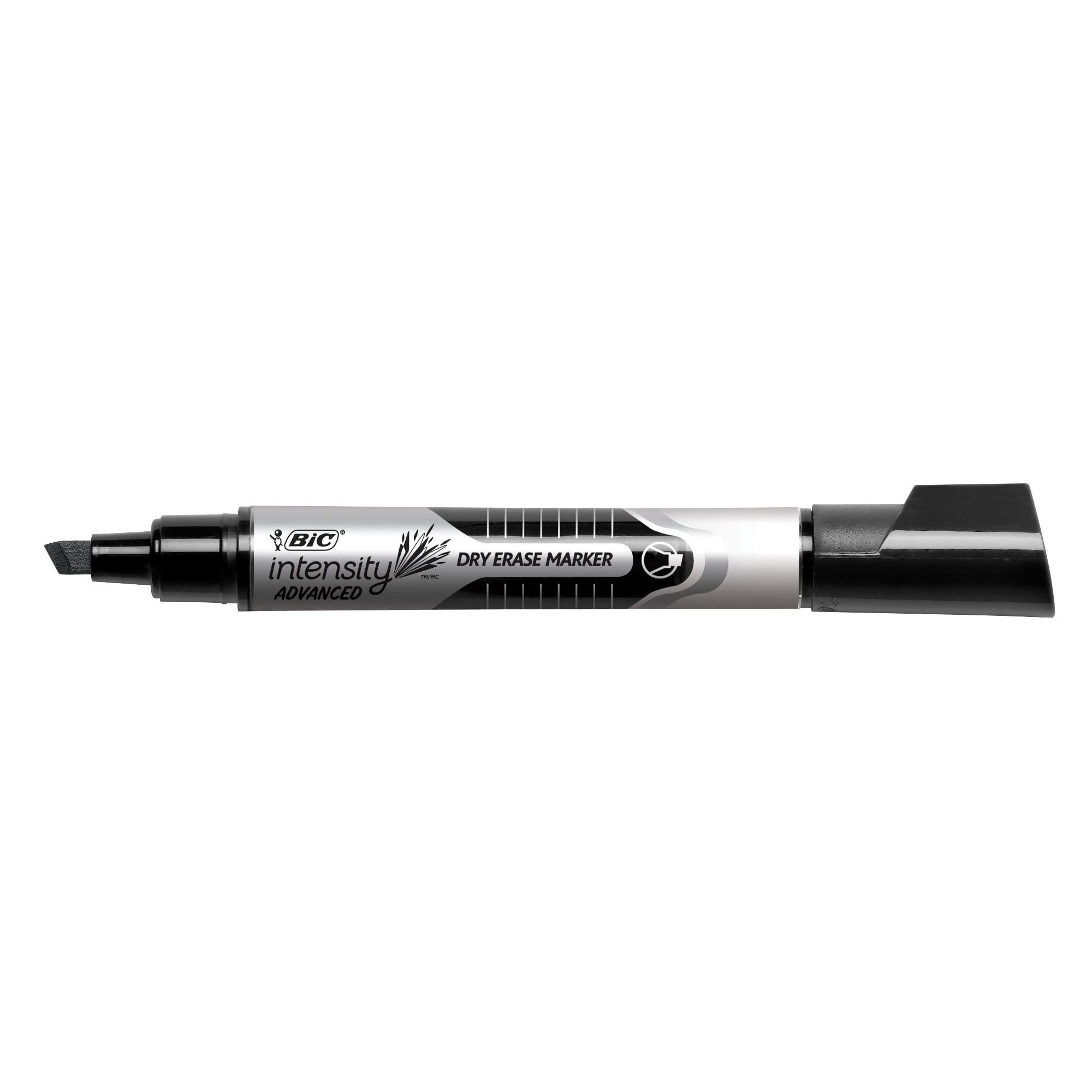 BIC Intensity Advanced Dry Erase Marker, Chisel Tip, Black, 48 Count (Bundle)