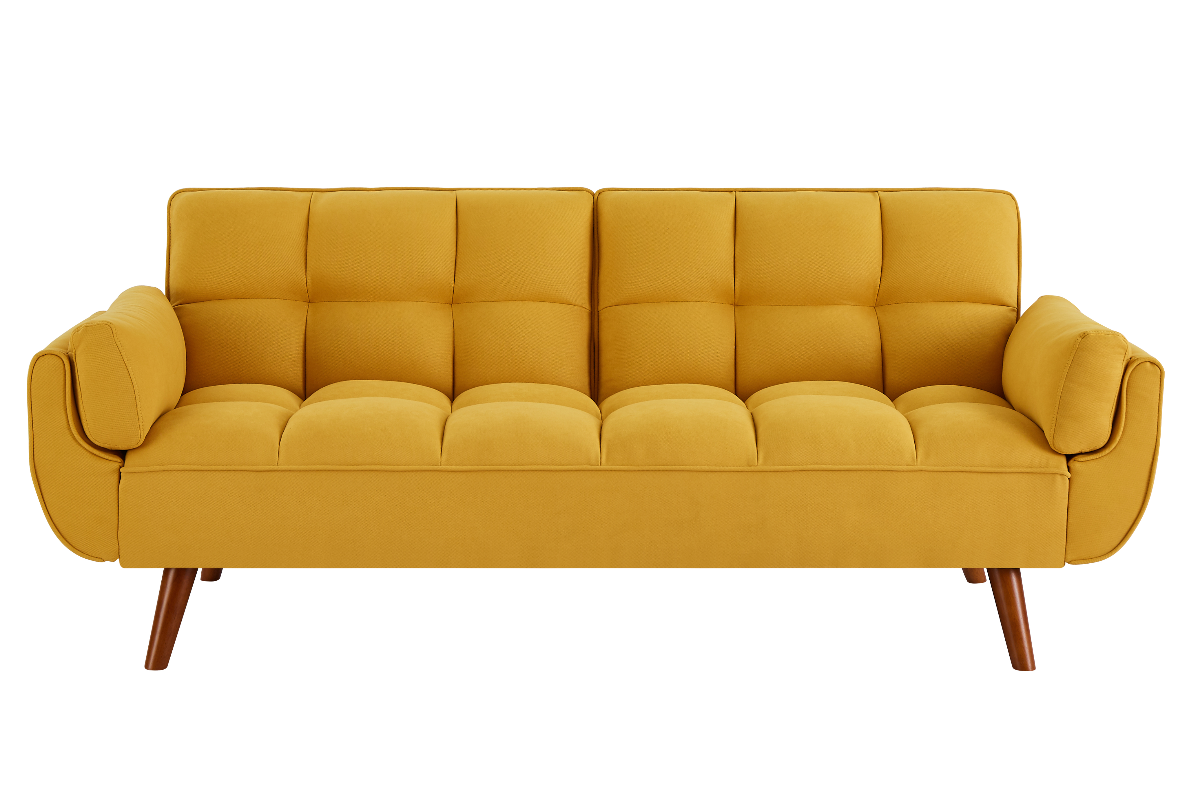 Linen Sofa Furniture Adjustable Backrest Recliner, Yellow