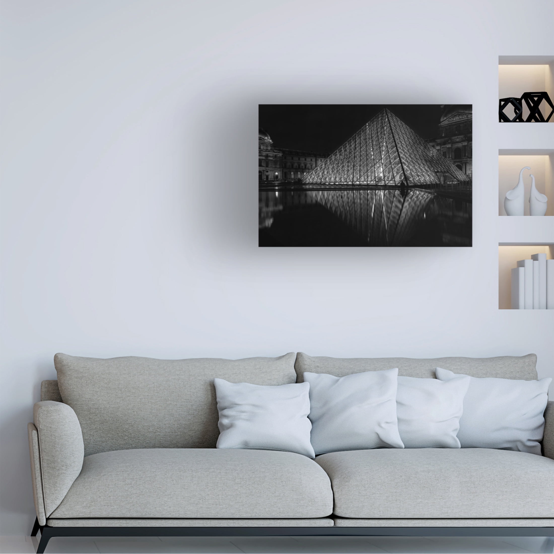 Trademark Fine Art Siamak Jalali Lonely In Paris Canvas Wall Art