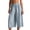 Light Blue, variant on Riecok Wide Leg Capri Pants for Women Elastic Waist Pants Ruched Pull on Palazzo Pants Casual Trousers with Pockets