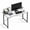 White, variant on CONCETTA 40in Computer Office Desk, Writing Table for Small Spaces, Modern Style Home Office Desk, Rust Brown