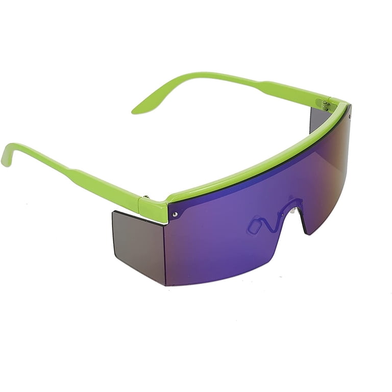 Flat Top Oversized Shield Rimless Wrap Square Sunglasses  display picture 1