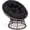 37"-Black Cushion, variant on LOGYAT 37" Papasan Chair, 360 Degree Swivel Lounge Chair for Indoor & Outdoor, Black