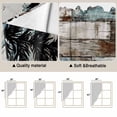 thumbnail image 5 of Teal Brown Deer Silhouettes Swag Curtains for Kitchen/Bedroom/Living Room, Trees Wooden Retro Art Farmhouse Scalloped Curtains 63 Inch Long, Window Swag Topper Curtains Valances 2 Panels Set 36"x63", 5 of 8