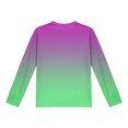 thumbnail image 5 of Lmnyox Girls Fashion Long Sleeve Shirt Print Crew Neck Pullover Tee with Pocket Big Girls Cute Tops 5-14 Years, 5 of 8