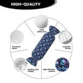 thumbnail image 5 of Salouo blue daisy Skull flower Pattern Cute Bolster Pillow,Cylindrical Pillow Long Pillow for Bed Round Side Pillow for Knee/Leg/Neck ,- Length 24.4" x 9.8" Diameter, 5 of 8