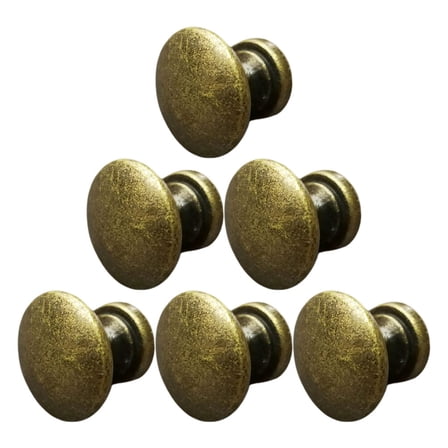 6 Pcs Cabinet Bronze Knobs Handle Drawer
