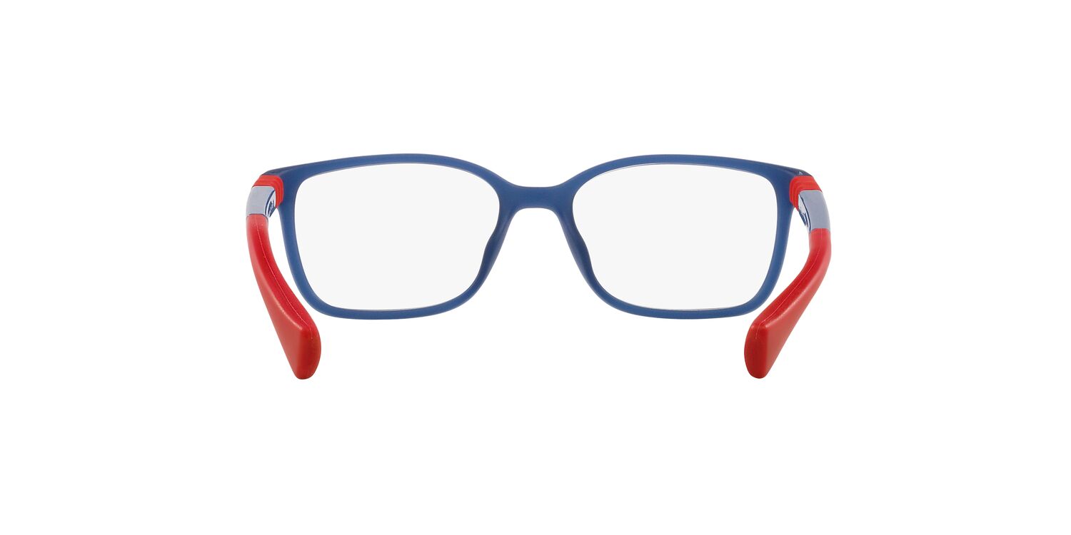 Miraflex Youth Size 49 0MF4013 Lifestyle Eyeglasses with Case, Translucent Light Blue