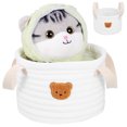 thumbnail image 1 of Contenedor de almacenamiento, cesta de oso, cesta de tela para almacenamiento, cesta para pañales, juguetes de peluche, organizador de almacenamiento, cesta para estante, 1 of 5