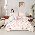 thumbnail image 4 of Castle Fairy Sport Tennis Girl Queen Comforter Set,Kawaii Bow Bedding Comforter Set, 4 of 8