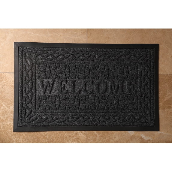 The Rug Hub 30"X18" Non-Slip Indoor Outdoor Welcome Mat
