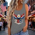 thumbnail image 2 of V Neck Patriotic Tank Tops for Women 4th of July American Flag Vest USA Graphic Cami Shirts Cute Memorial Tops Paty Tee, 2 of 4