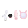 thumbnail image 1 of WQ-04 Luz de relleno portátil con artefacto para selfies para teléfono móvil con carga USB y lente de zoom (rosa), 1 of 8