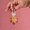 thumbnail image 4 of OUNONA 2pcs Cute Car Keychain With Leaf Keyring Cover Ideal For Handbag Accessories And Backpack Decorations Pu Leather Keychain Pendant For Purse Keychains, 4 of 8