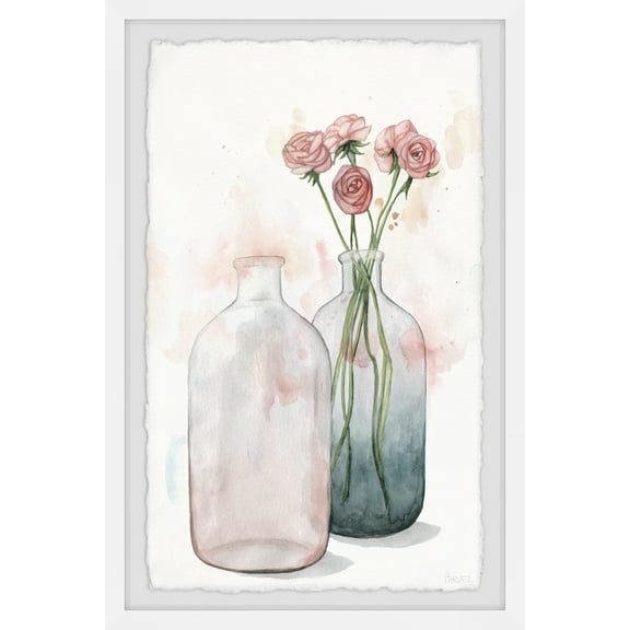 Parvez Taj Buds and Bottles Framed Wall Art