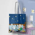 thumbnail image 5 of Bolso de hombro de lona con dibujos animados de Snoopy y Charlie Brown, bolso de compras informal de gran capacidad con animación de moda para niñas, lindo bolso de mano, 5 of 5