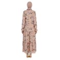thumbnail image 5 of Powder Pink - Floral - Crew neck - Fully Lined - Modest Dress - Refka, 5 of 5