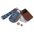 thumbnail image 5 of Wrangler Aztec Keychain Wristlet Wallets for Women Western Dual Pouch Wristlet Credit Card Holder Wallet with Zipper Pocket, Retro-Jean, 5 of 7